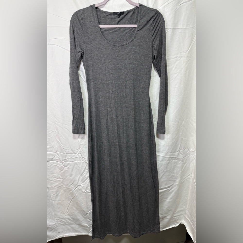 Tart Gray Long Sleeve Maxi‎ Dress Size S